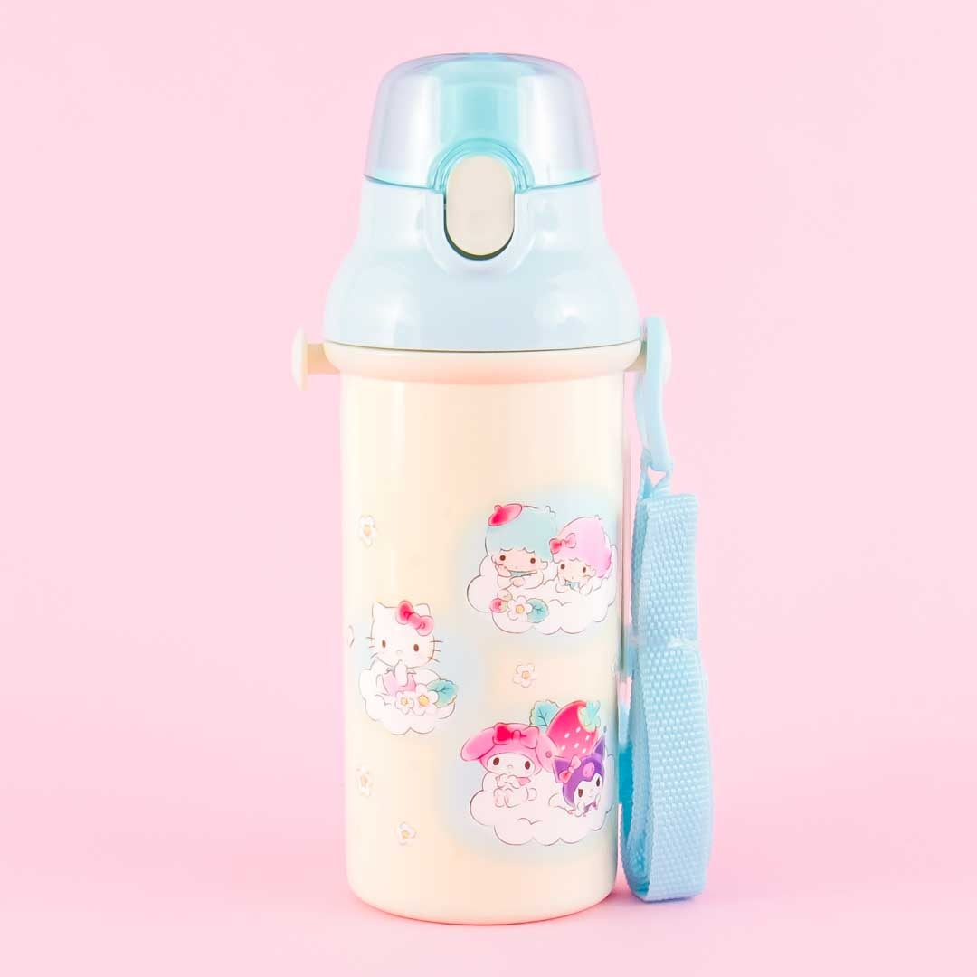 Sanrio Characters Strawberry Field One-Touch Water Bottle