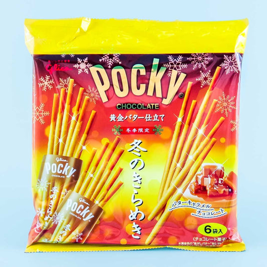 Pocky Biscuit Sticks Winter Bag - Golden Butter Caramel