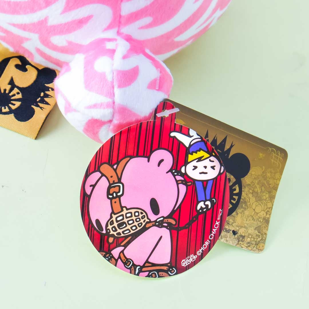 Gloomy Bear Plushie - Tribal Pink & White / Big