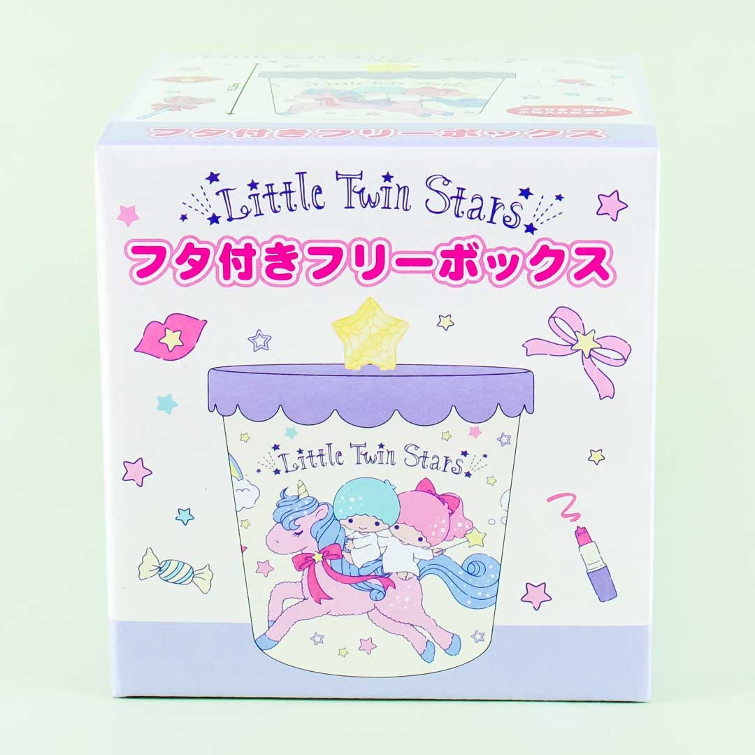 Little Twin Stars Unicorn Ride Round Storage Case