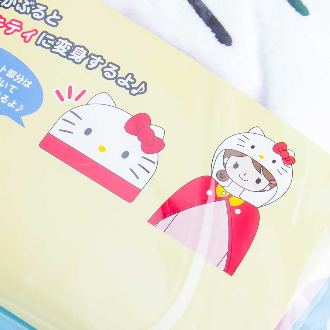 Hello Kitty Fluffy Hooded Blanket