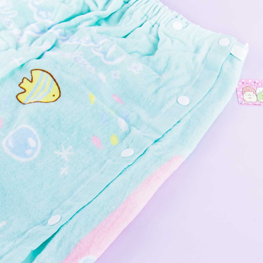 Sumikko Gurashi Ocean Adventure Wrap Towel With Buttons