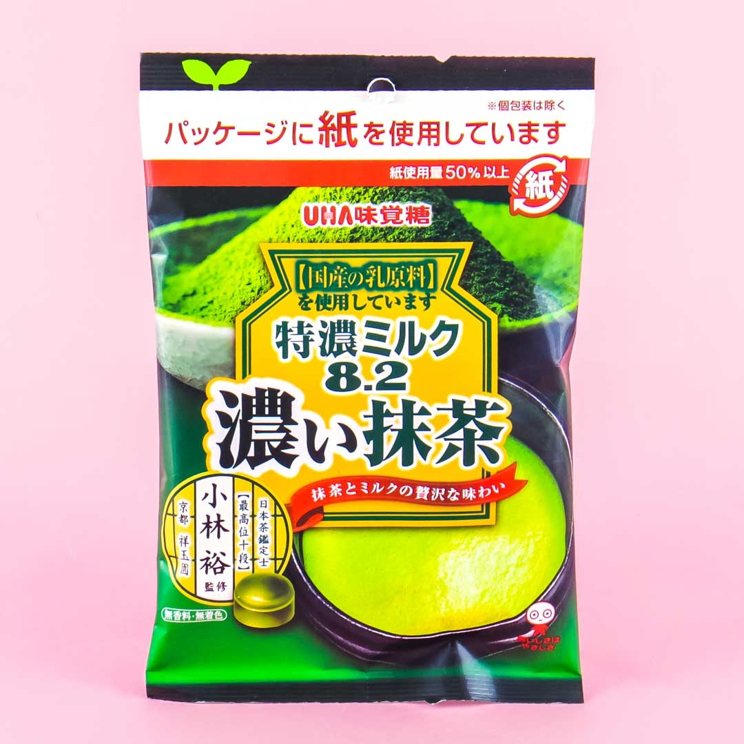 UHA Tokuno 8.2 Milk Candies - Uji Matcha
