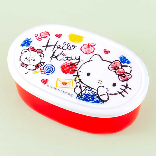 Hello Kitty & Tiny Chum Doodle Time Oblong Bento Set - 3 pcs