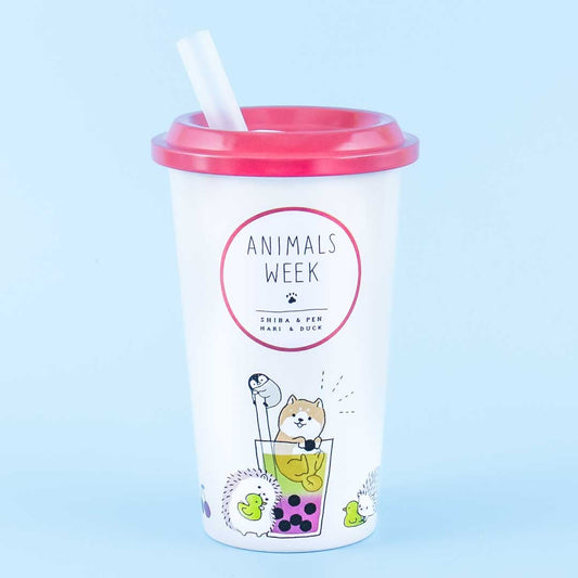 Animals Week Cafe Cup Piggy Bank