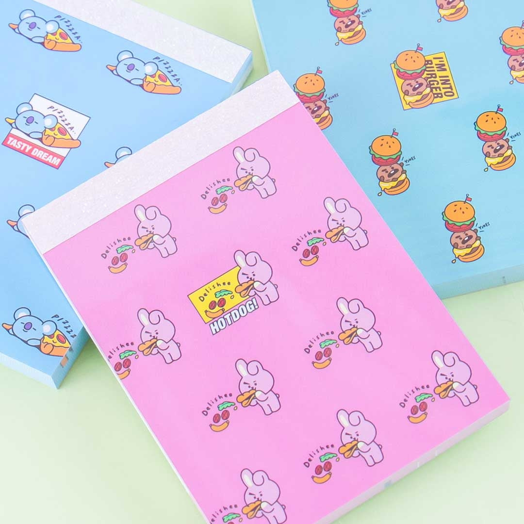 BT21 Fast Food Memo Pad