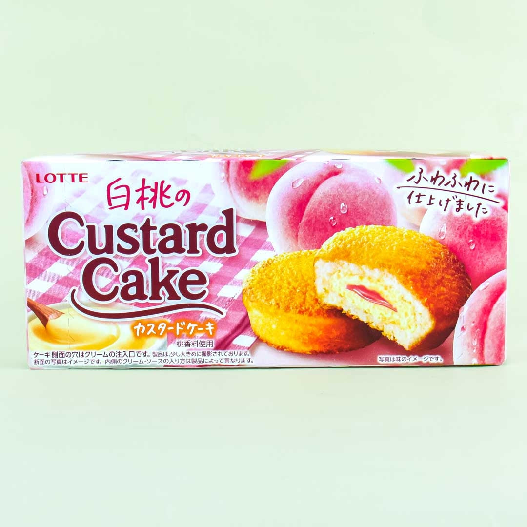 Lotte White Peach Custard Cake