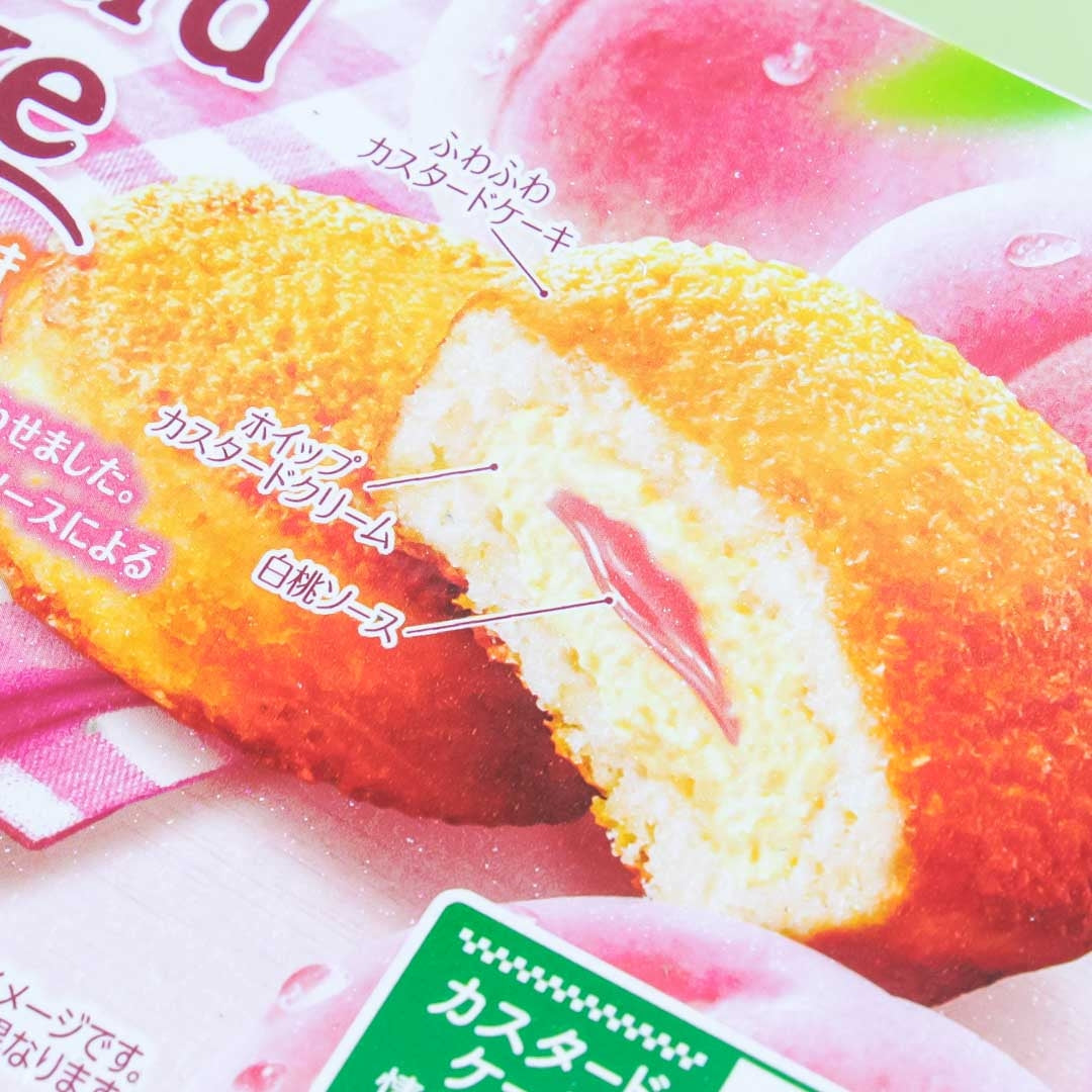 Lotte White Peach Custard Cake