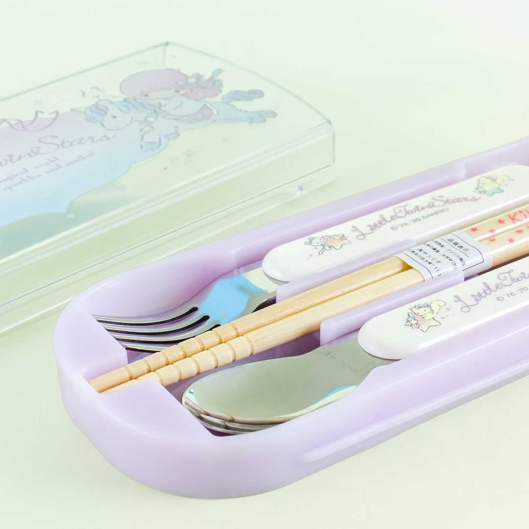 Little Twin Stars Unicorn Race Utensil Set