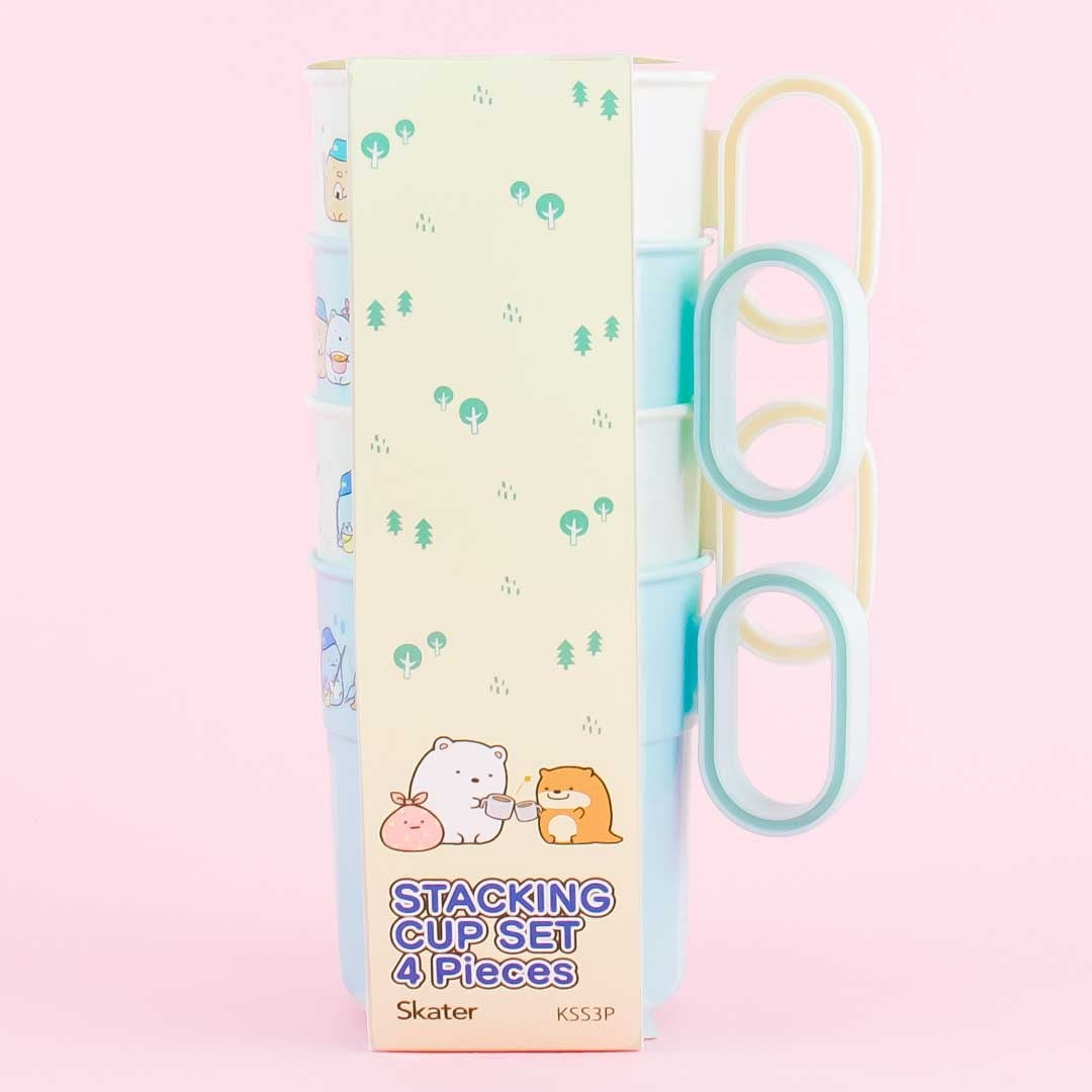 Sumikko Gurashi Camping Stacking Cups Set - 4 pcs