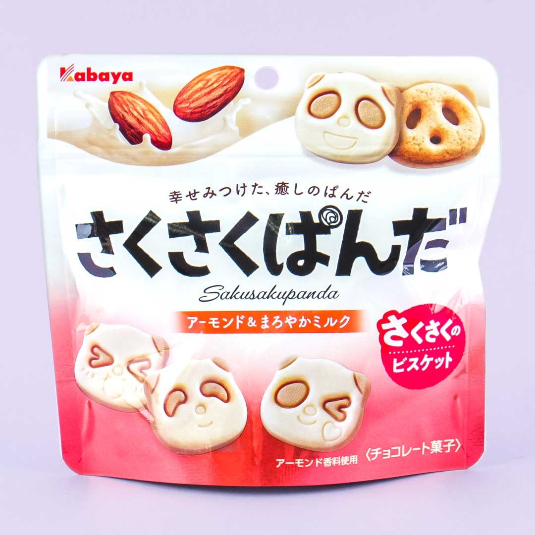 Kabaya Sakusakupanda Almond & Milk Chocolate Biscuits
