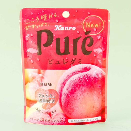 Kanro Pure Gummy - White Peach