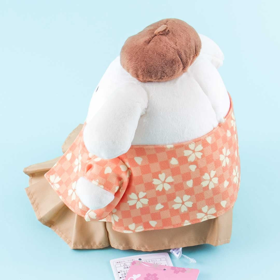 Pompompurin Sakura Checkered Kimono Plushie - Medium