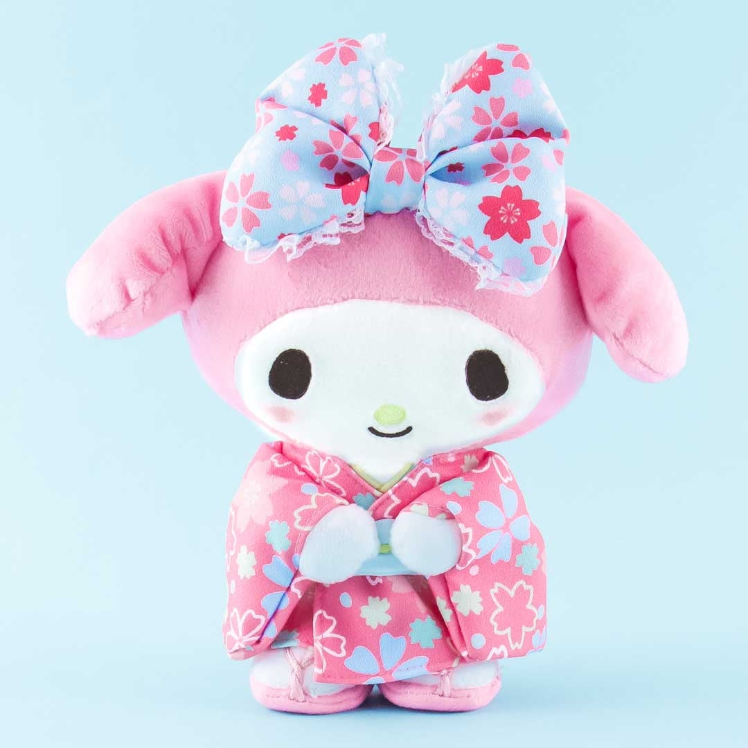 Blushing My Melody Sakura Kimono Plushie - Medium