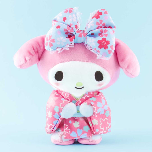 Blushing My Melody Sakura Kimono Plushie - Medium