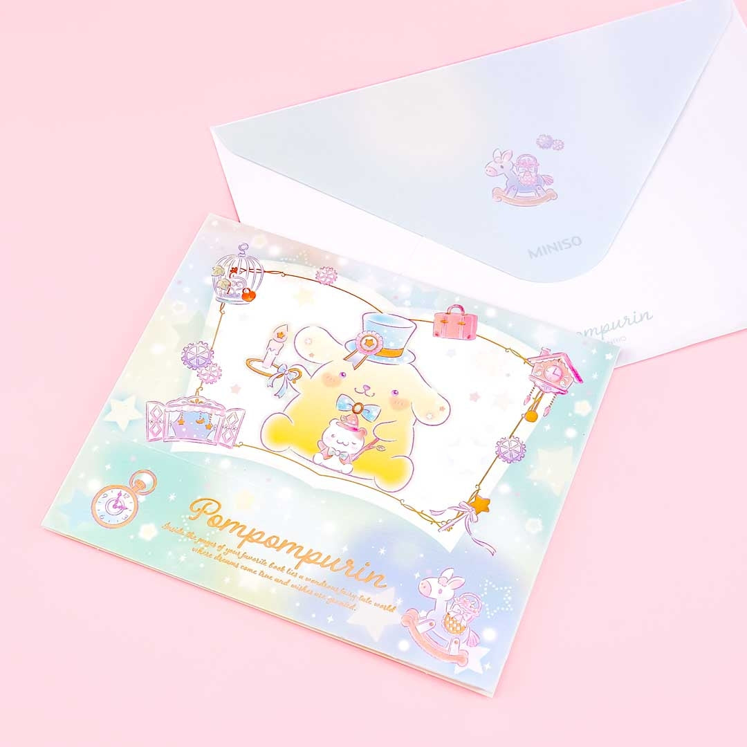 Pompompurin Fantasy Pop-Up Greeting Card