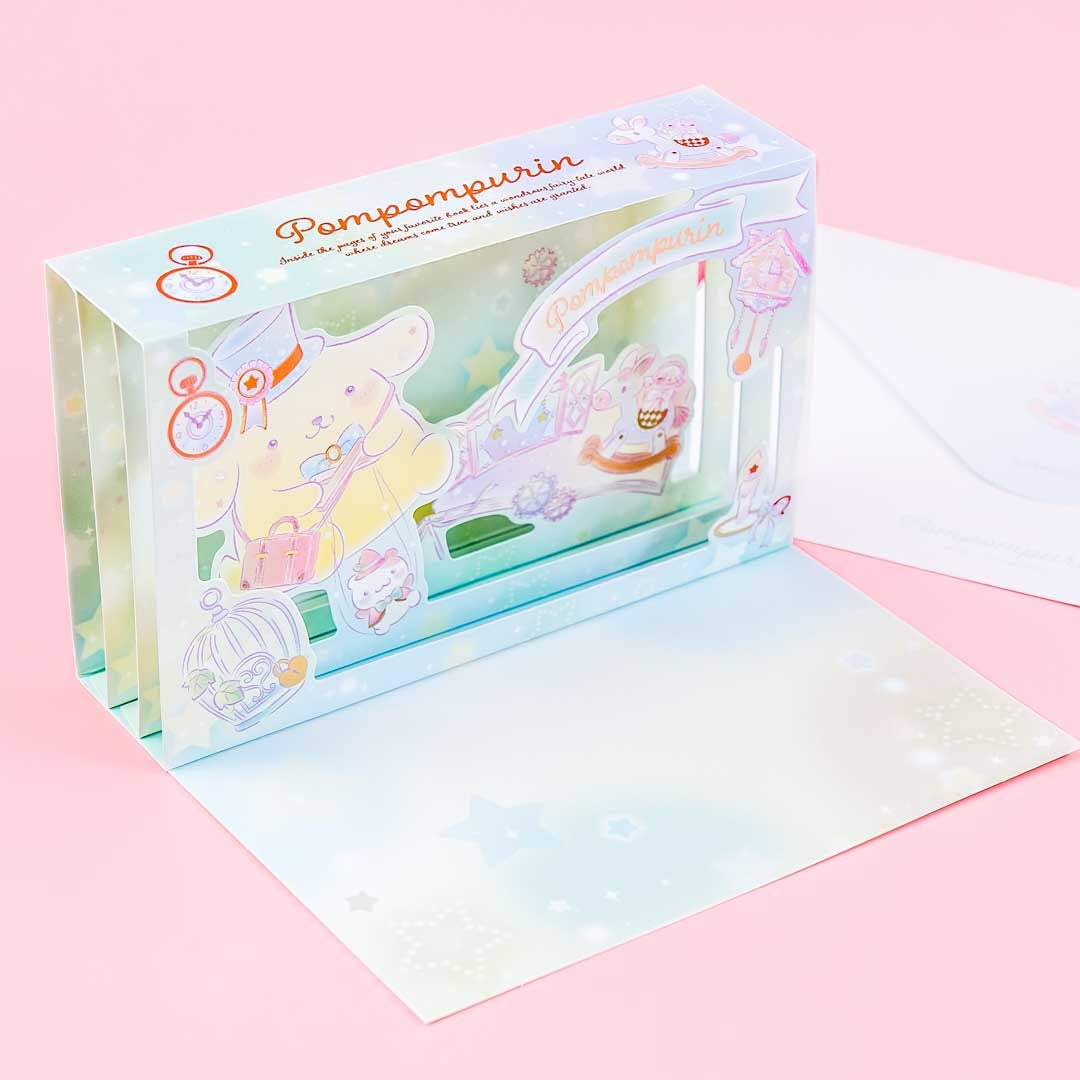 Pompompurin Fantasy Pop-Up Greeting Card