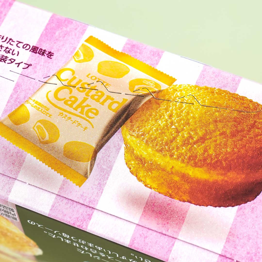 Lotte Hattendo Custard Cake - Amaou Strawberry