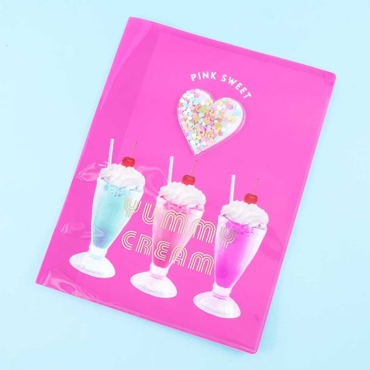 Pink Sweet Yummy Cream A4 File Folder