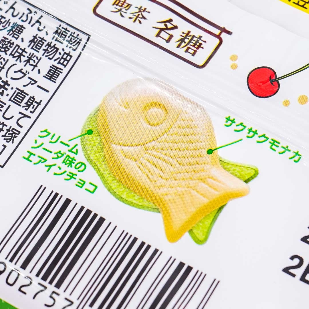 Meito Puku Puku Tai Fish Shaped Wafer - Cream Soda