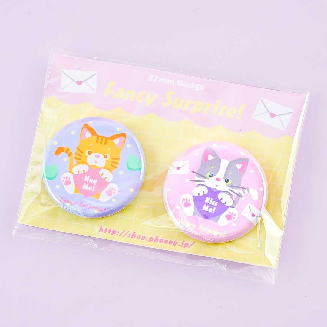 Fancy Surprise! Kitty Badge Set