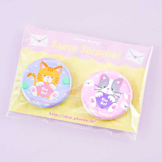 Fancy Surprise! Kitty Badge Set