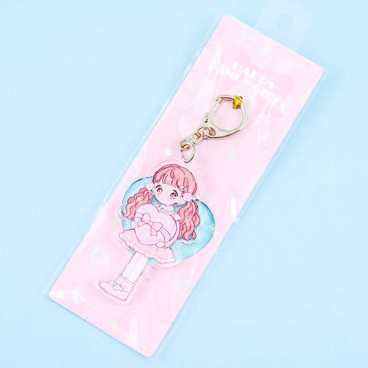 Happy Fancy Girls Heart Charm