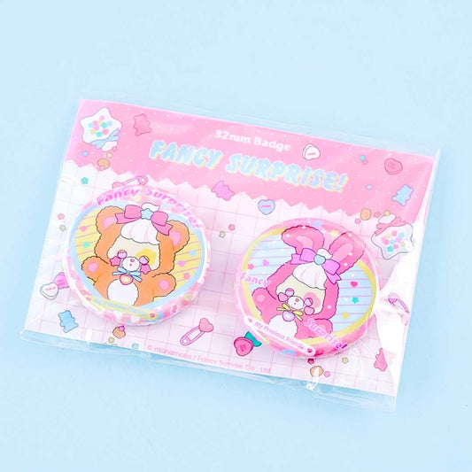 Fancy Surprise! Bear & Bunny Badge Set