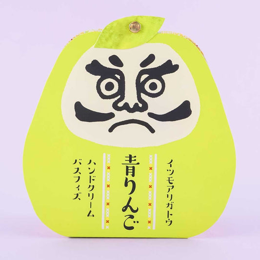Daruma Doll Green Apple Gift Set