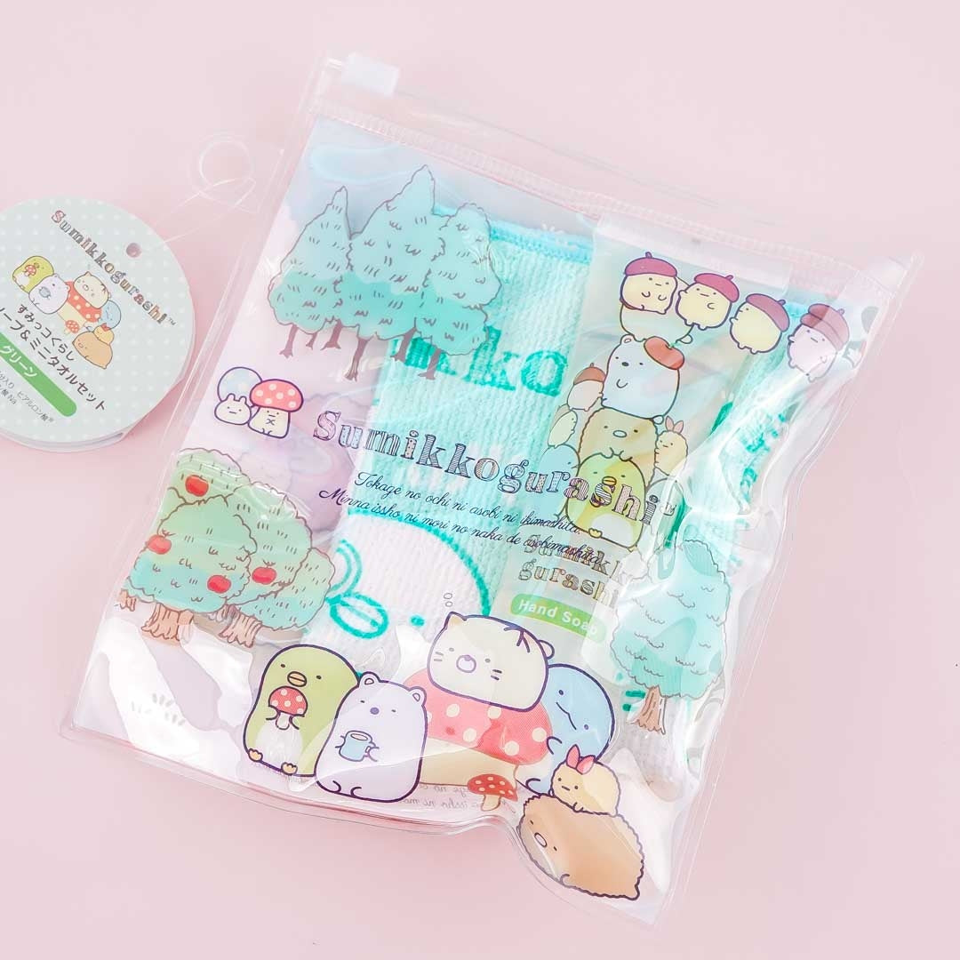 Sumikko Gurashi Apple Harvest Hand Soap & Towel Set