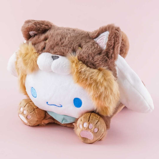 Cinnamoroll Lying Down Shiba Inu Costume Plushie - Medium