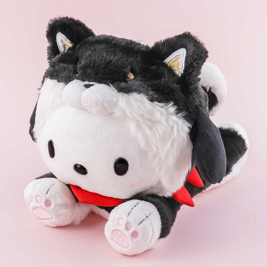 Pochacco Lying Down Shiba Inu Costume Plushie - Medium