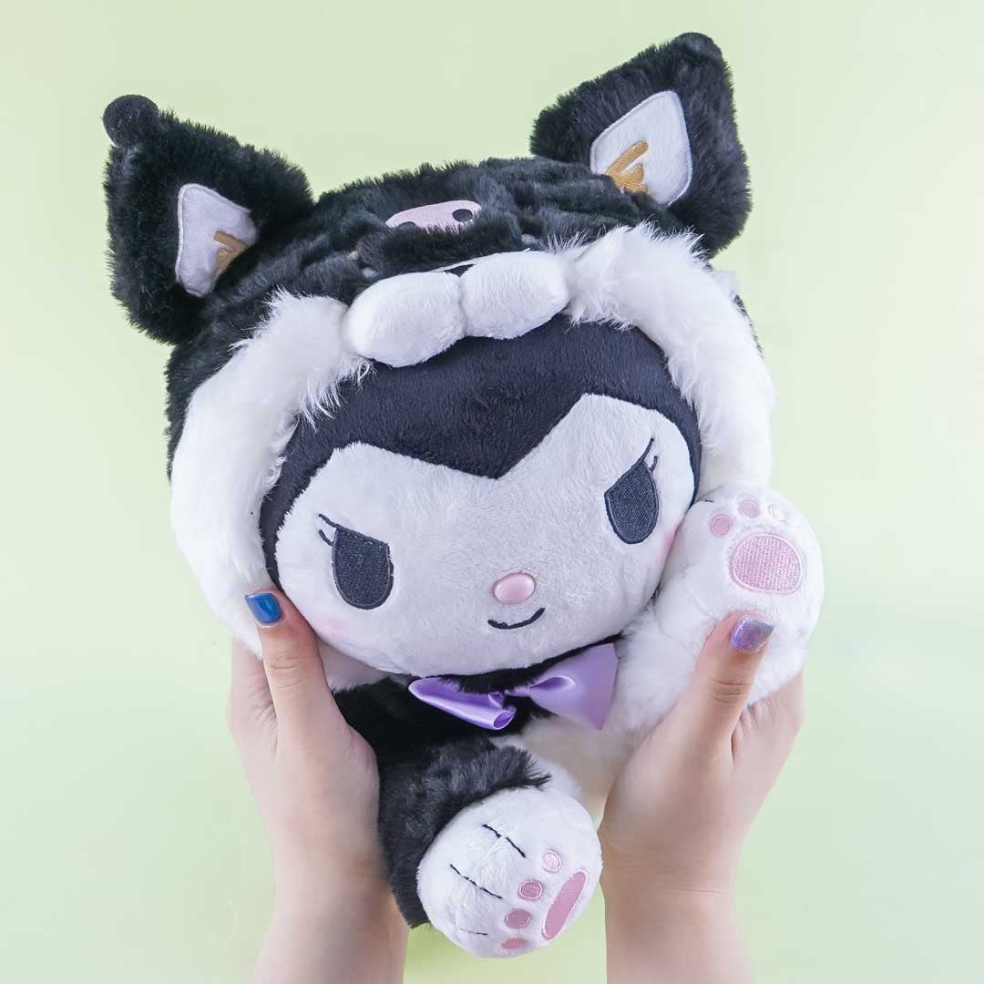 Kuromi Lying Down Shiba Inu Costume Plushie - Medium