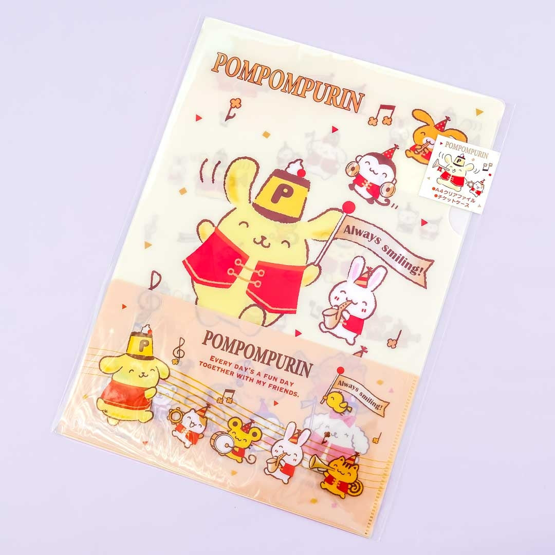 Pompompurin 25th Anniversary A4 File Folder + Face Mask Case
