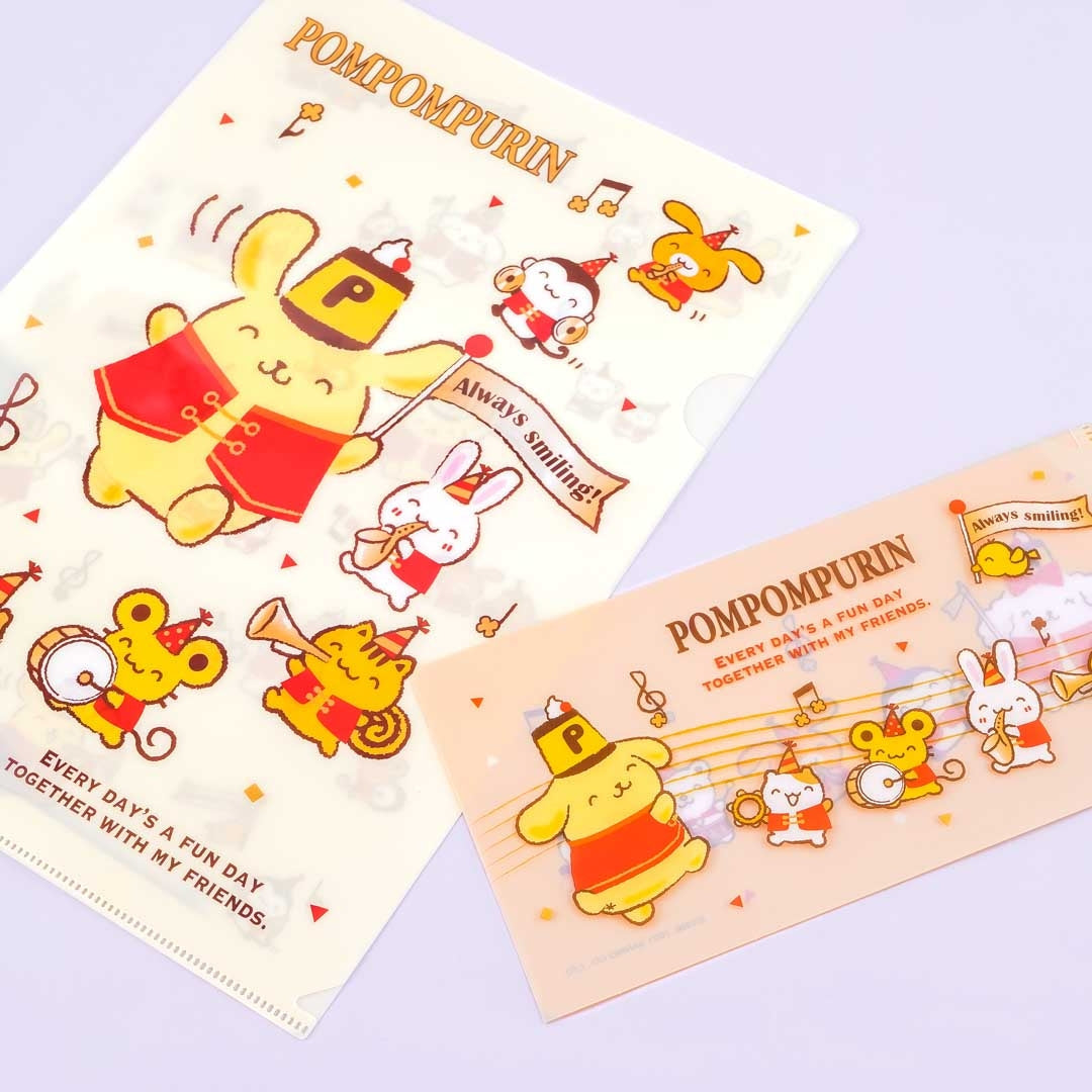 Pompompurin 25th Anniversary A4 File Folder + Face Mask Case