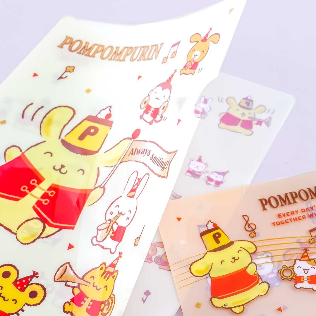 Pompompurin 25th Anniversary A4 File Folder + Face Mask Case
