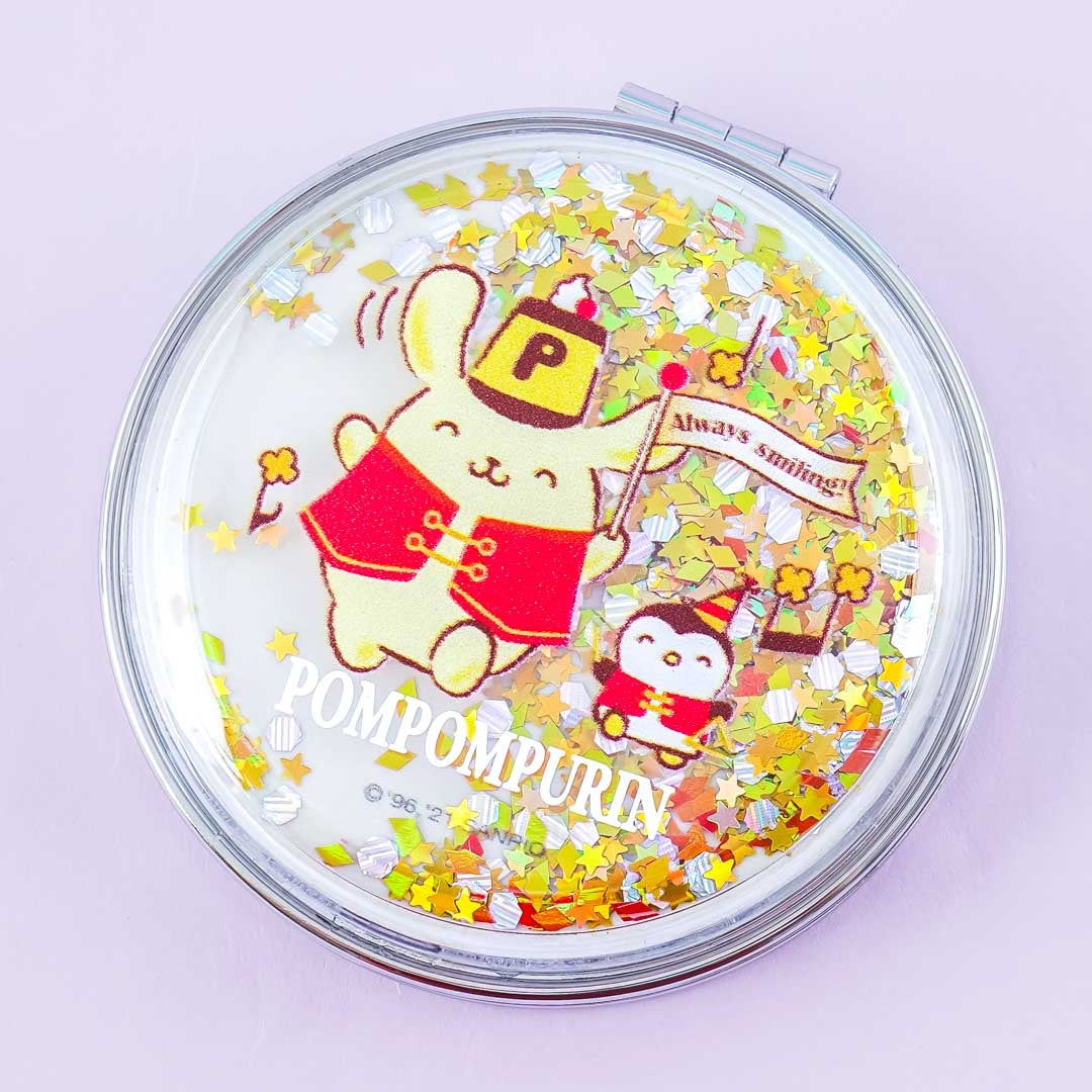Pompompurin 25th Anniversary Glittery Pocket Mirror
