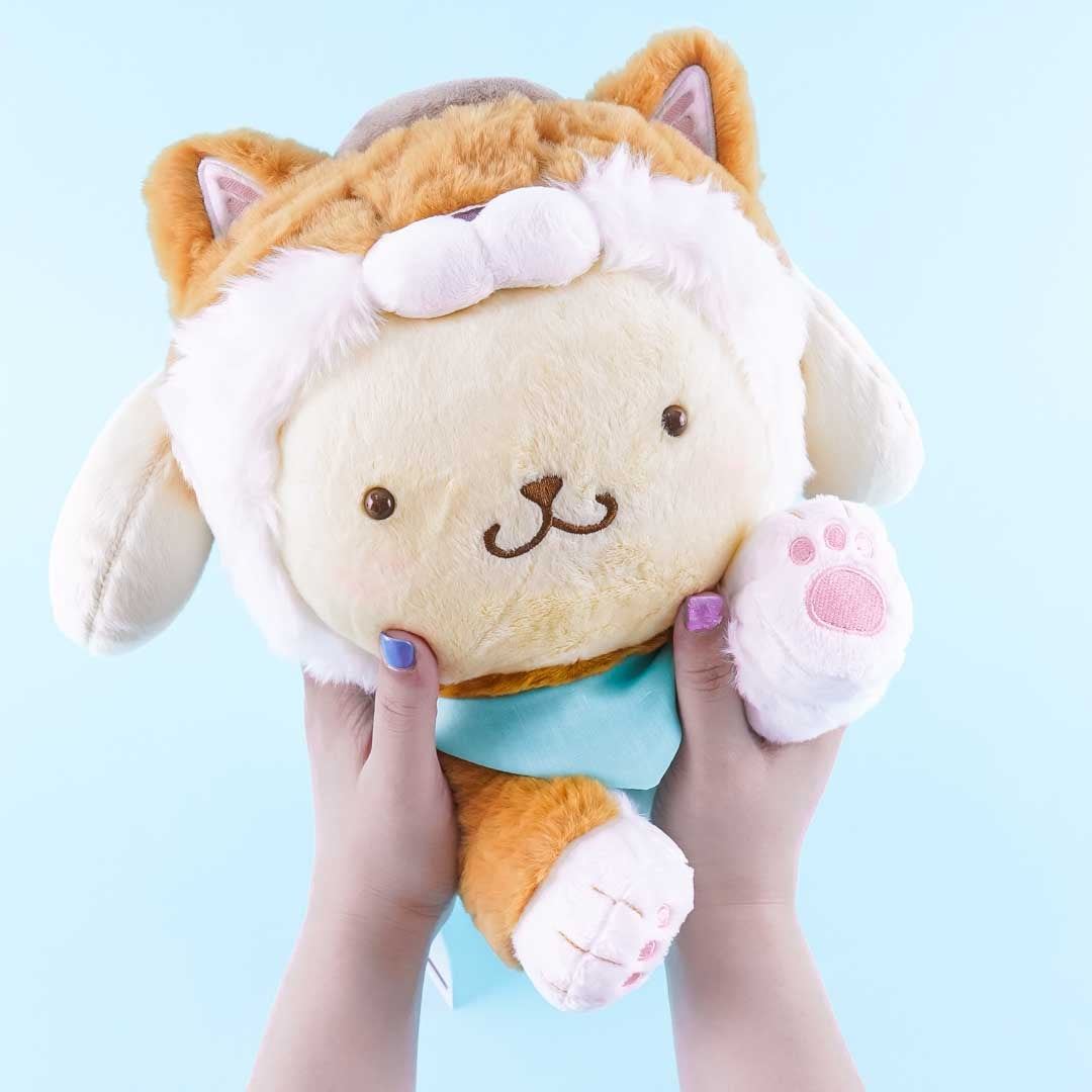 Pompompurin Lying Down Shiba Inu Costume Plushie - Medium