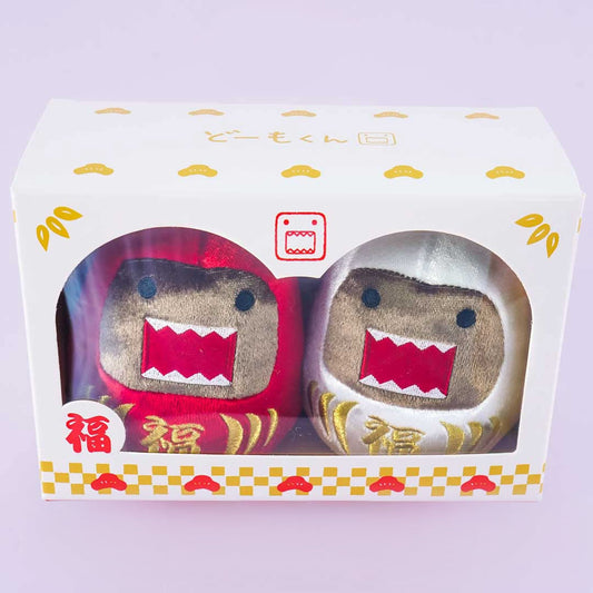Domo-kun Daruma Doll Plushie Set