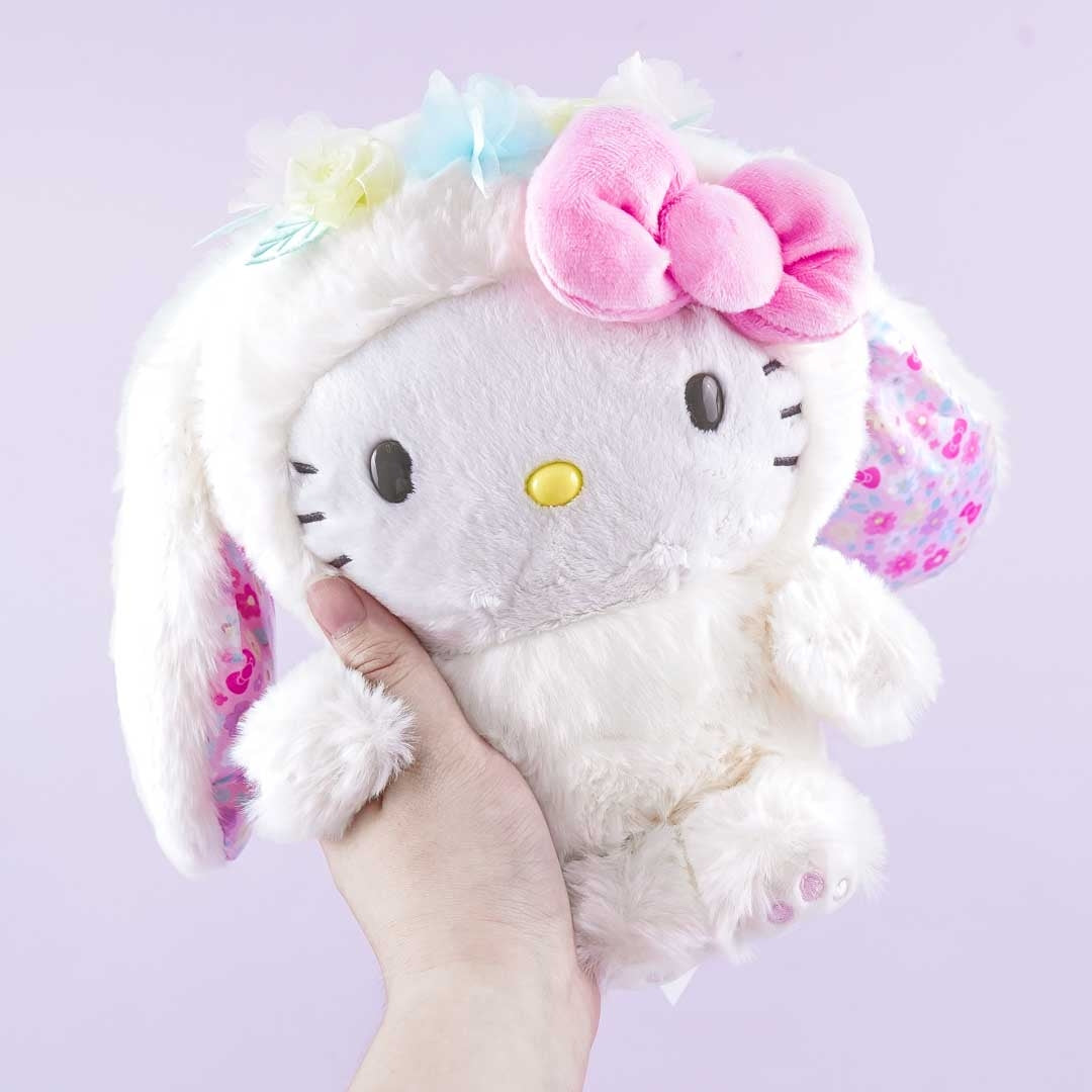 Hello Kitty Flower Bunny Plushie - Medium
