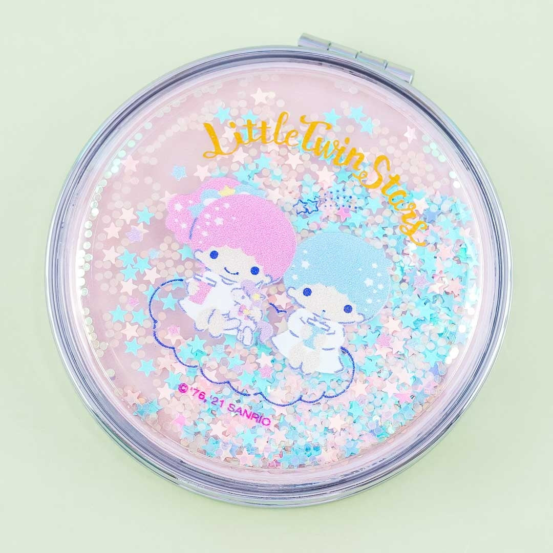 Little Twin Stars Glittery Compact Mirror
