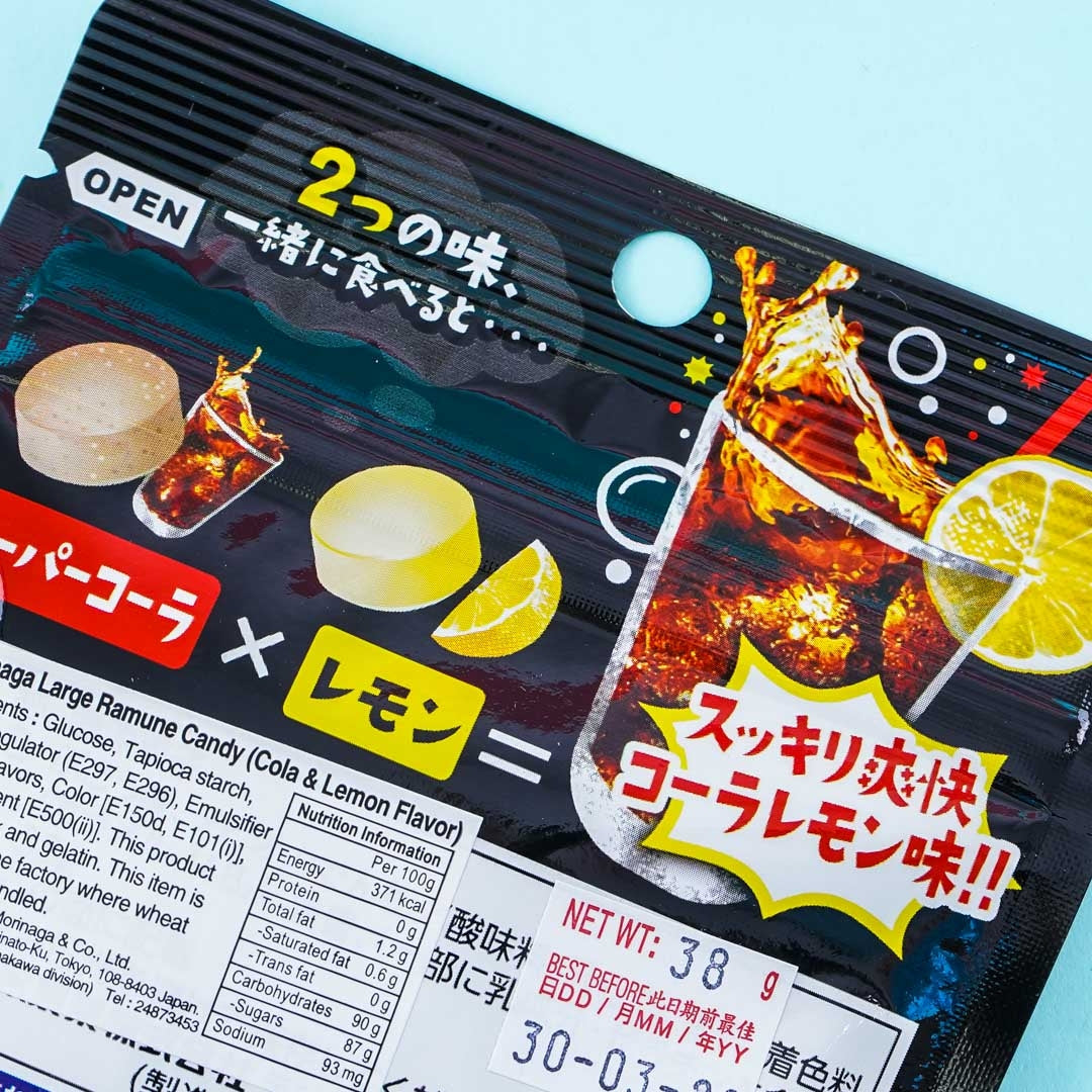 Morinaga Large Ramune Candy - Cola & Lemon