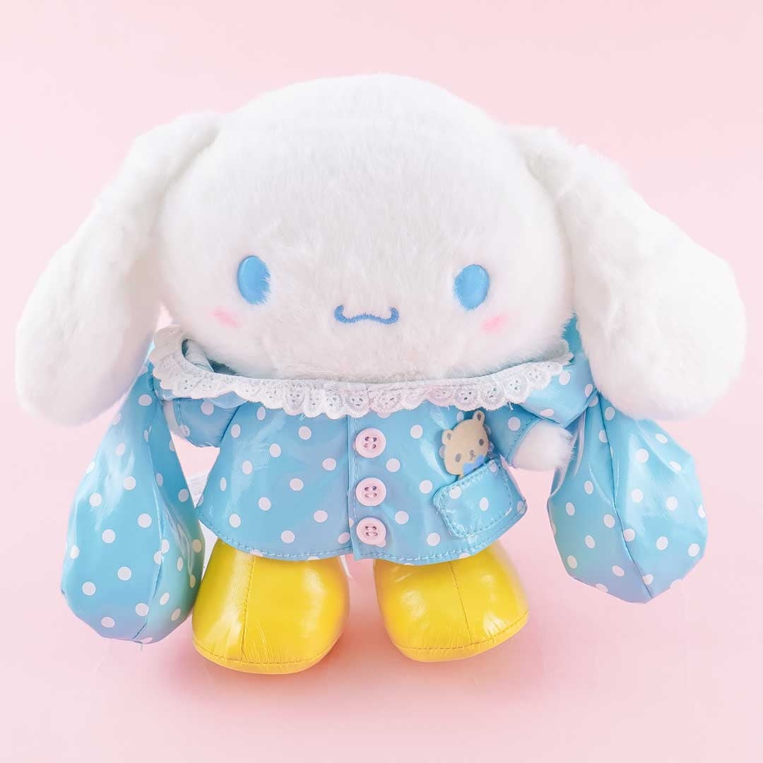 Cinnamoroll Raincoat Plushie - Medium