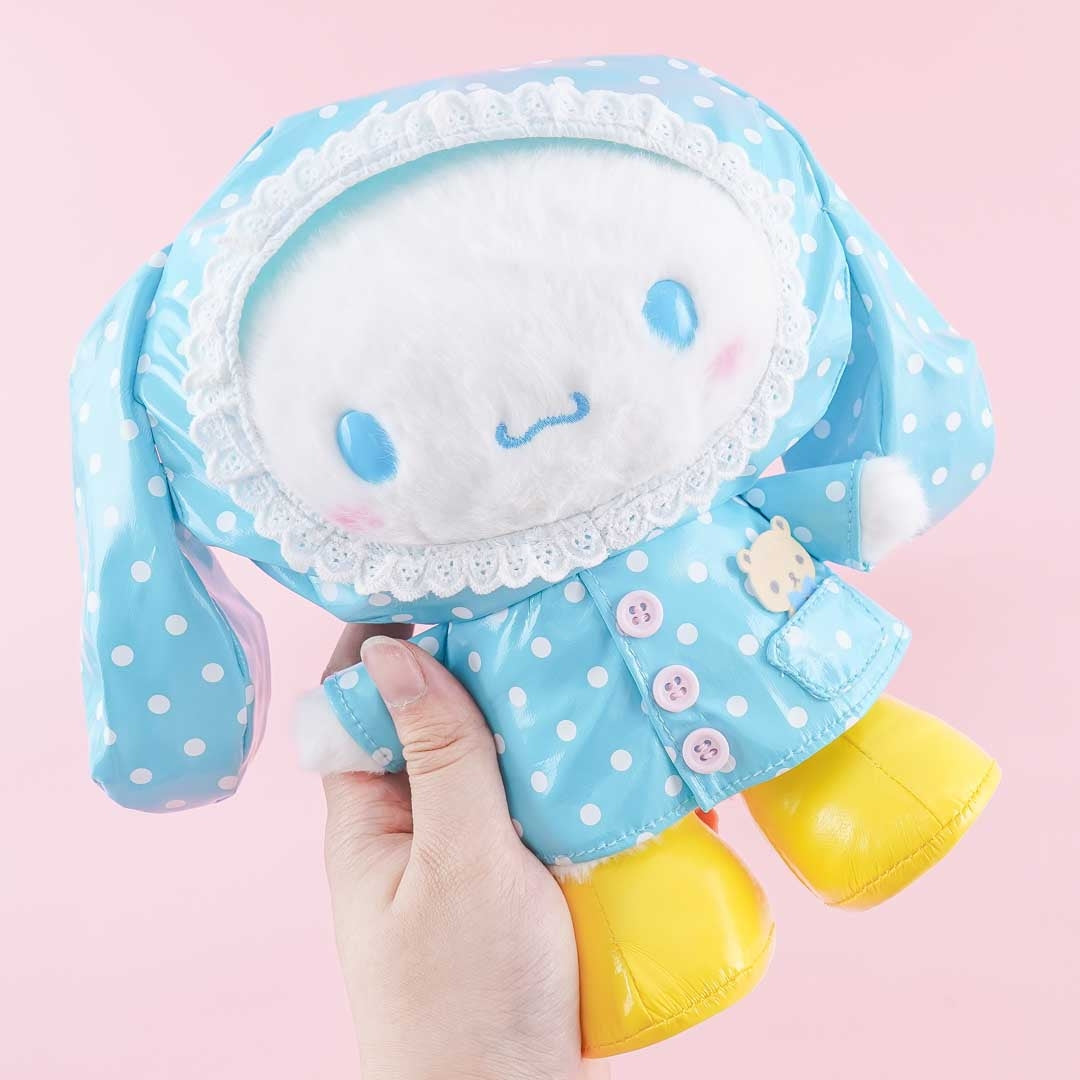 Cinnamoroll Raincoat Plushie - Medium