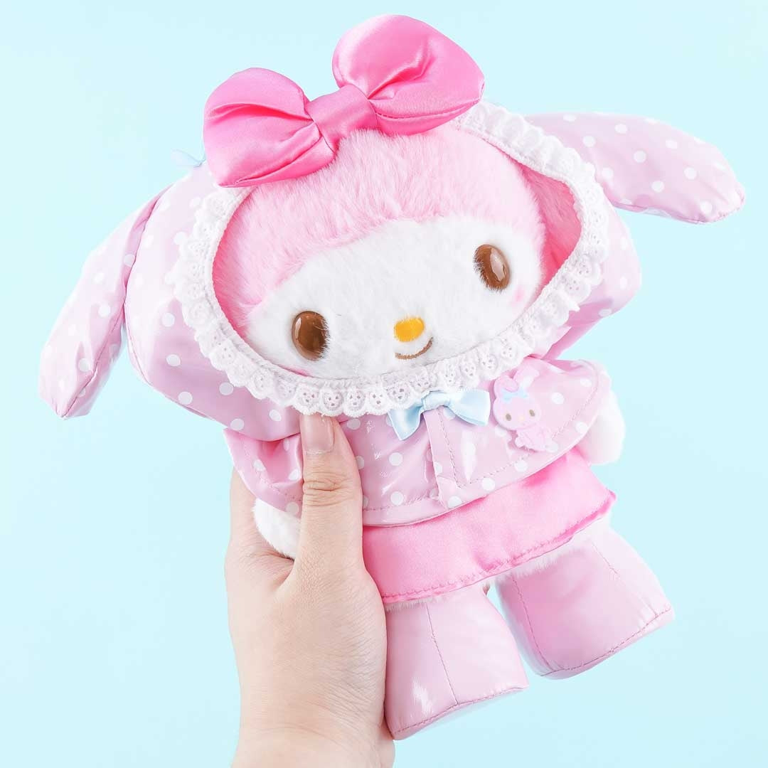 My Melody Raincoat Plushie - Medium