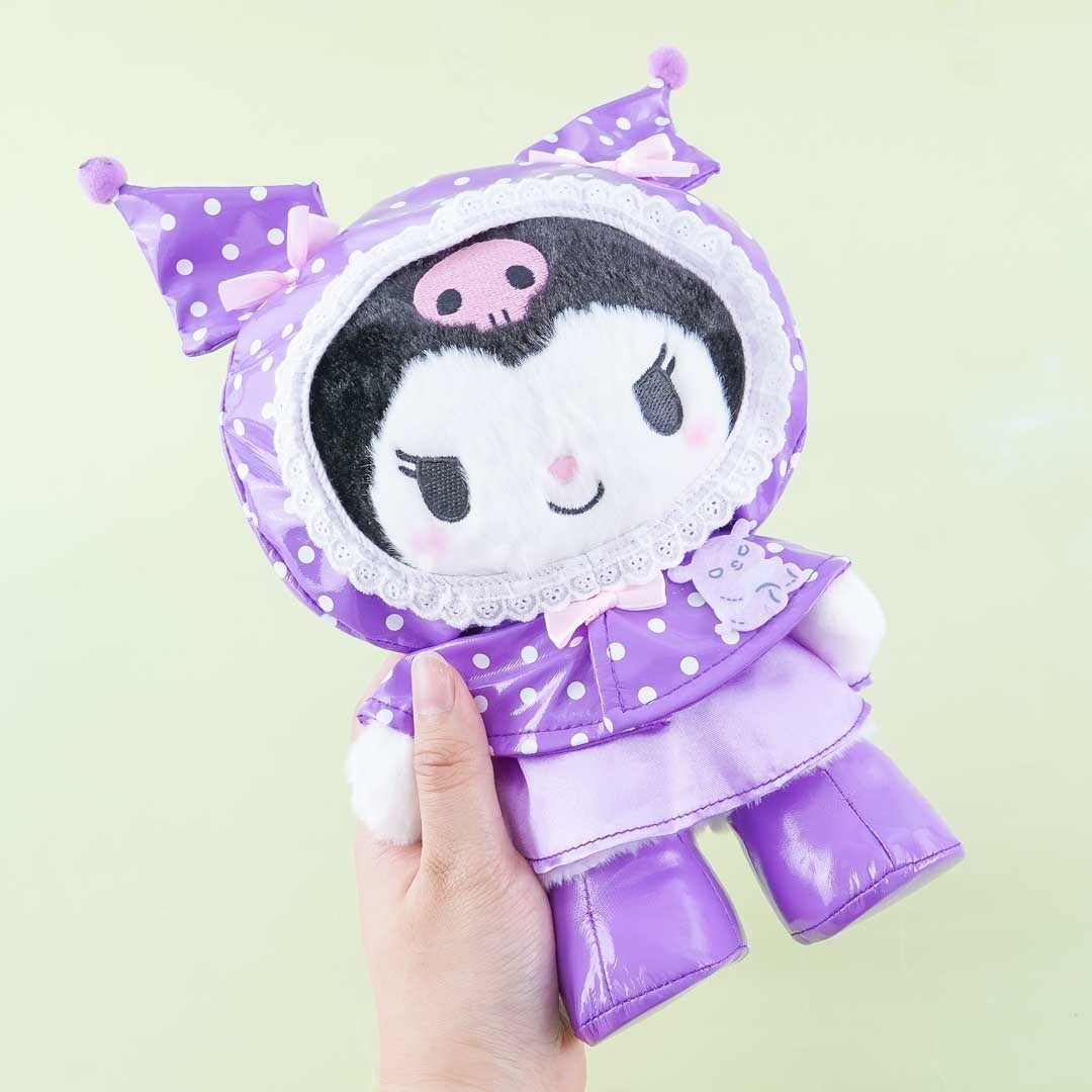 Kuromi Raincoat Plushie - Medium