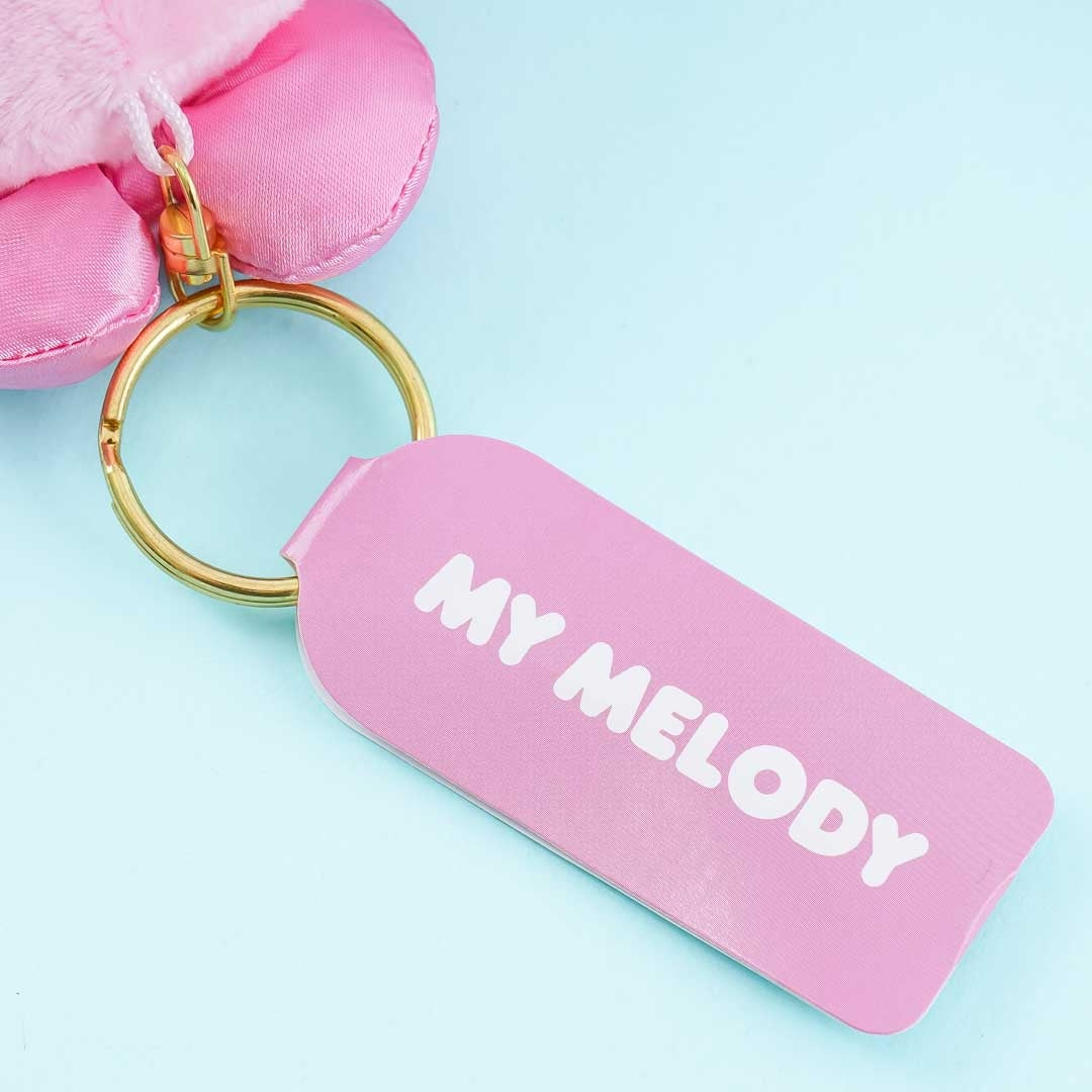 My Melody Letter Initial Plushie Keychain