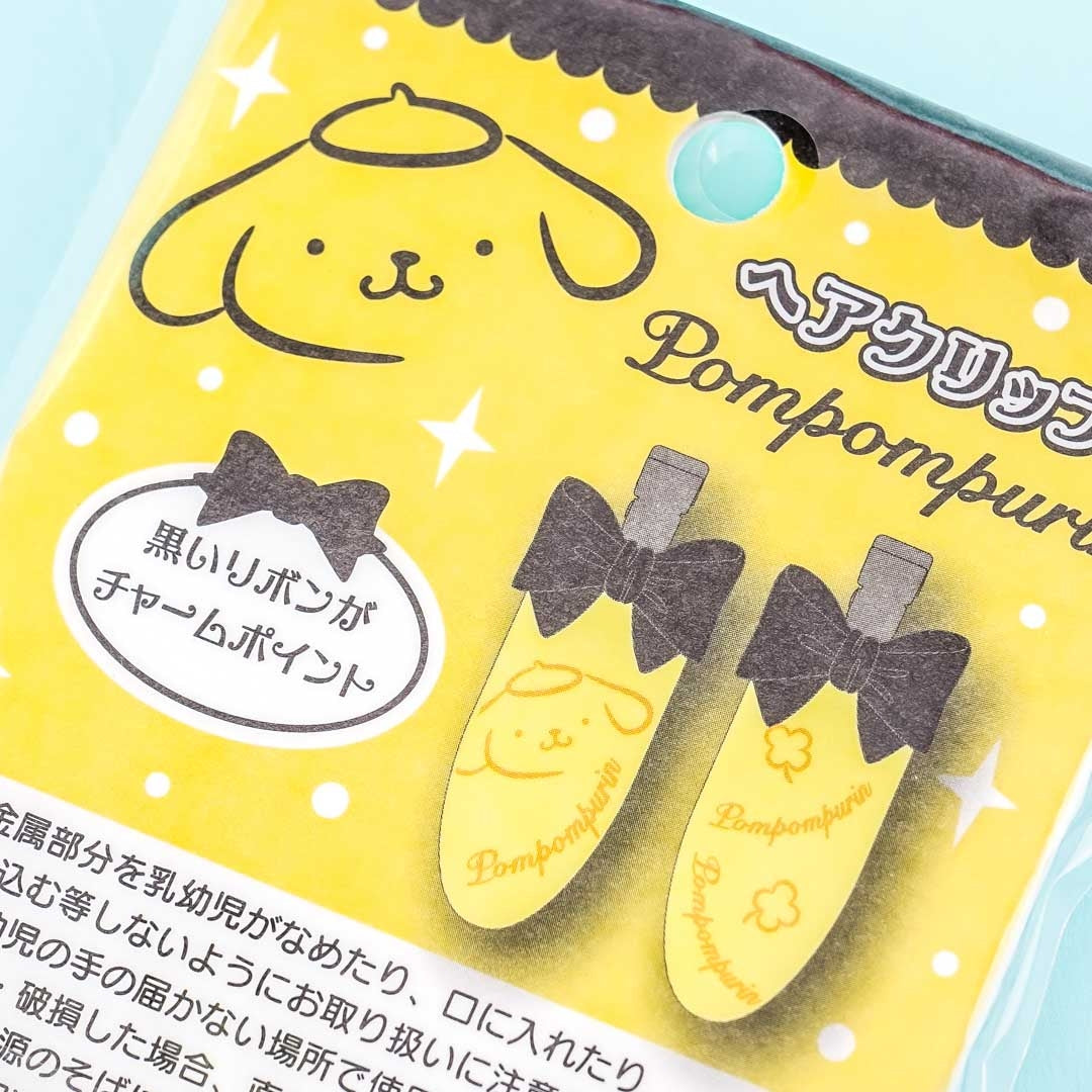 Pompompurin Glitters & Bows Barrette Set