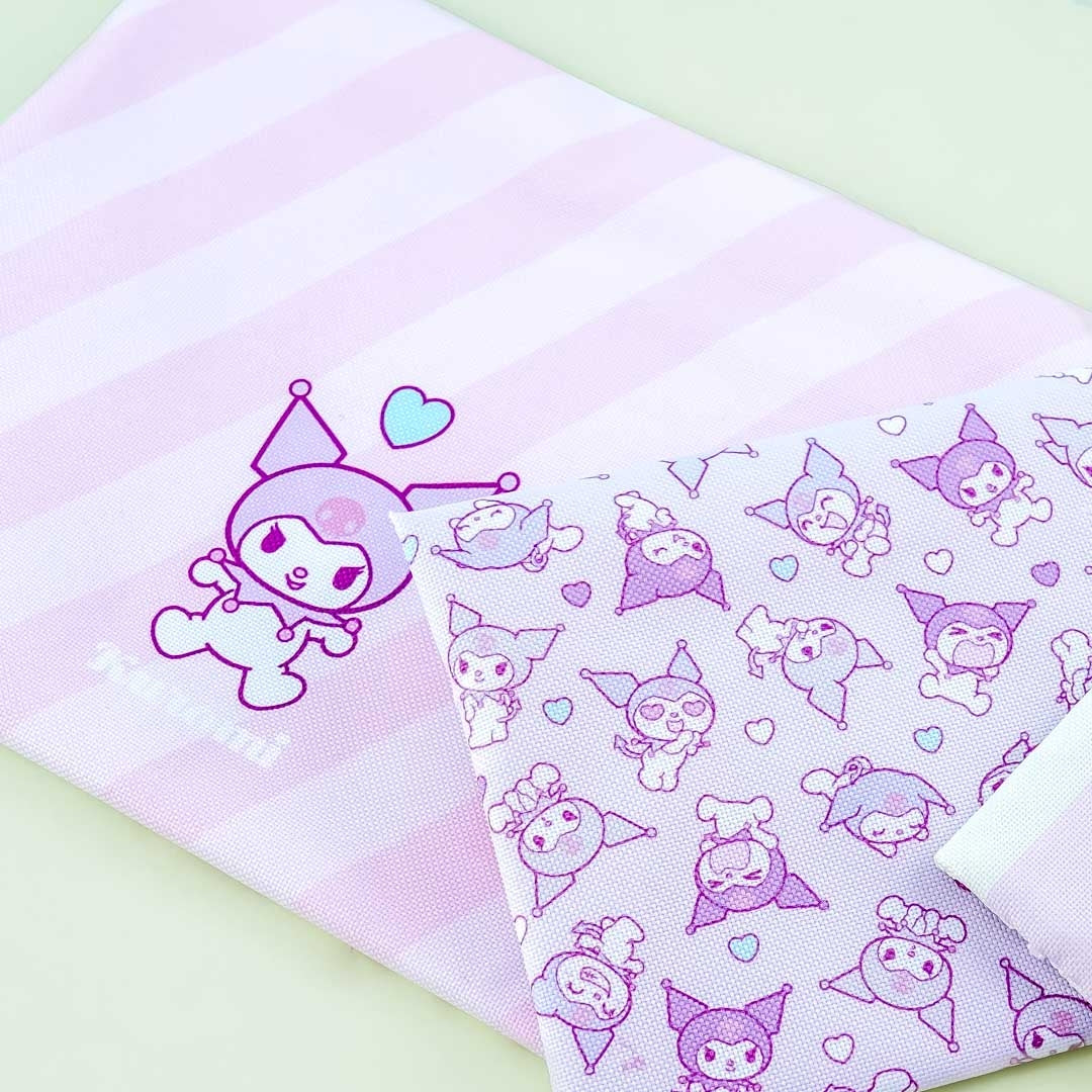 Kuromi Flat Pouch Set - 3 pcs