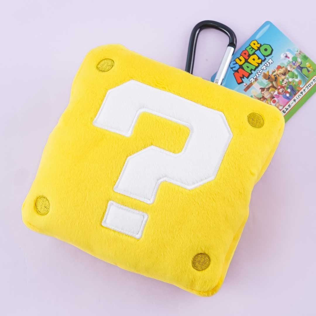 Super Mario Fluffy Coin Purse - Question Block